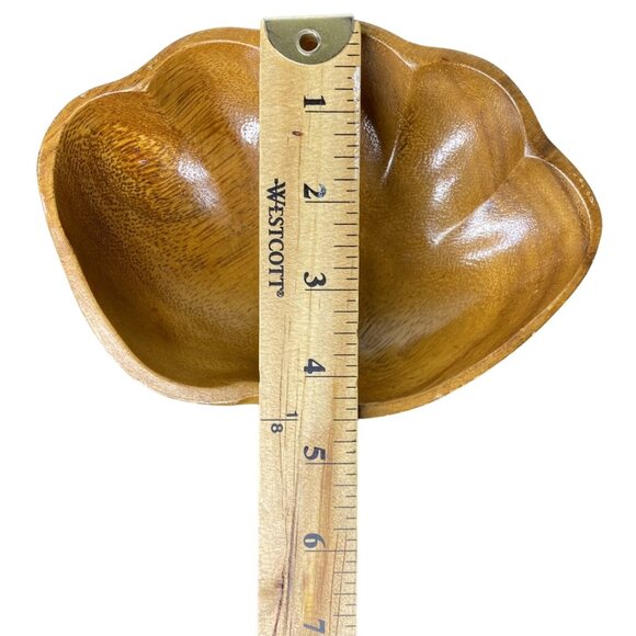 Vintage Monkeypod Wood Set of 5 Bowls Serving Set, Tiki, Boho, MCM, Giftable - Picture 8 of 10